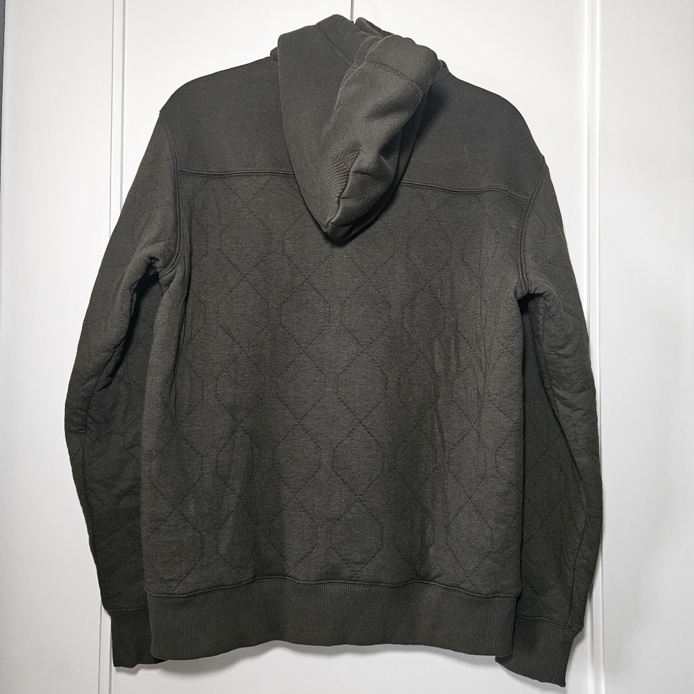 G-Star Raw Men's Utility Quilted Hoodie Olive Green Relaxed Fit Size Medium - Picture 10 of 14